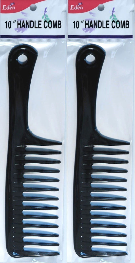 Eden Large Black Bone Tail Comb