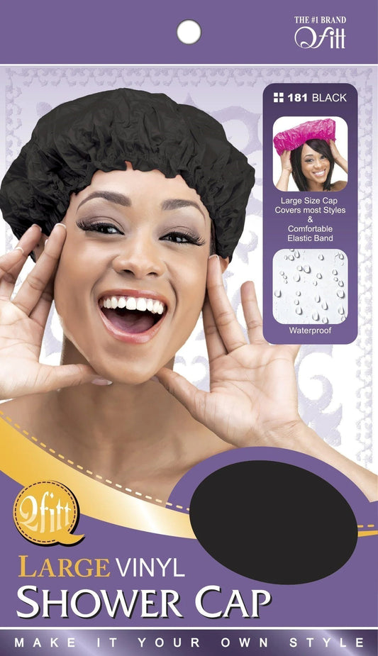 Qfitt Large Vinyl Shower Cap